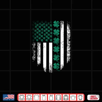 Design US American Flag Saint Patricks Day Celebrate St Patrick Day Shirt