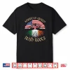 American Grown Irish Roots Us Ireland Flag St Patrick Day Shirt