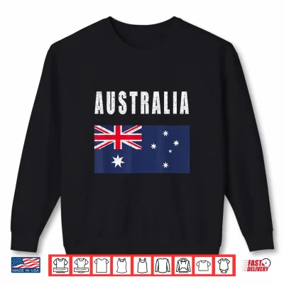 Sweatshirt Australian Flag Patriotic Aussie Pride Happy Australia Day Shirt