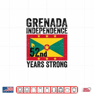 Design Grenada 52nd Independence Day Grenada Flag Pride Celebration Shirt