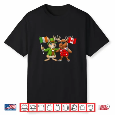 Ireland Canada Flag Irish Canadian Roots St. Patrick’S Day Shirt