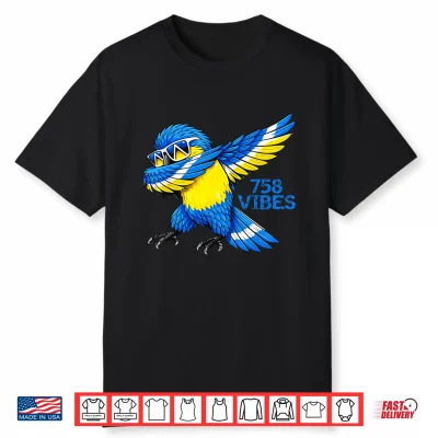 Lucian Independence Day Saint Lucia Parrot Flag Boys Kids Shirt