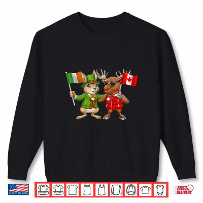 Sweatshirt Ireland Canada Flag Irish Canadian Roots St. Patricks Day Shirt