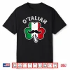 O’Talian Shamrock Irish Italian Flag Funny St Patricks Day Shirt