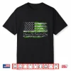Retro Happy St. Patrick’S Day Us American Flag Shamrock Shirt
