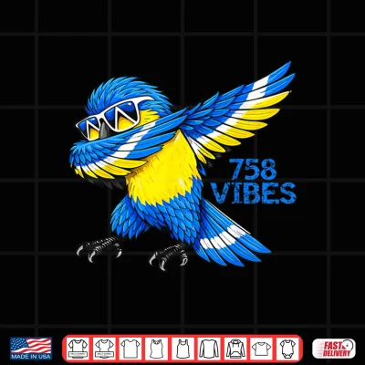 Design Lucian Independence Day Saint Lucia Parrot Flag Boys Kids Shirt