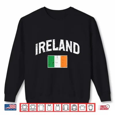 Sweatshirt St Patricks Day Ireland Flag Saint Pattys Men Women Kids Shirt