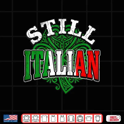 Design Still Italian Flag Celtic Knot Shamrock St Patricks Day Shirt