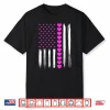 Valentines Day Pink Hearts Us American Flag Patriotic Lover Shirt