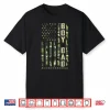 Dad Of Boy Outnumbered Camo Us Flag Fathers Day Military Dad Shirt