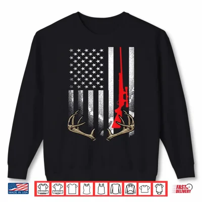 Sweatshirt Deer Hunting Love Whitetail Hunt Wildlife Elk Patriot Hunter Shirt