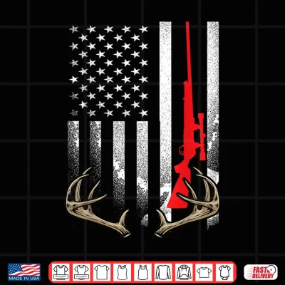 Design Deer Hunting Love Whitetail Hunt Wildlife Elk Patriot Hunter Shirt
