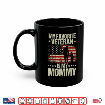Mug My Favorite Veteran is MyMommy American Flag Veteran Day Shirt