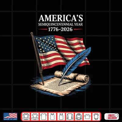 Design USA Flag 250 Years Independence Day 1776 2026 4th July Shirt