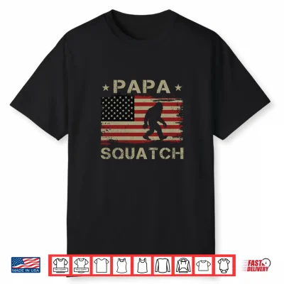 Papa Squatch Bigfoot Sasquatch Papasquatch Father’S Day Men Shirt