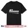 Pit Crew Race Car Racing Checkered Flag 67 Six Seven Meme Shirt