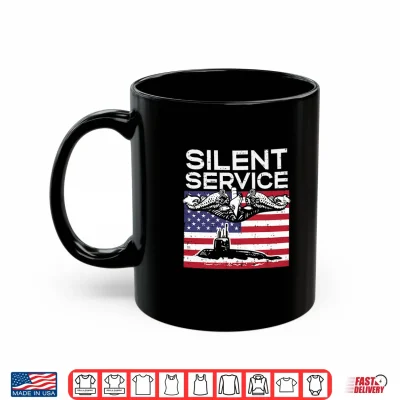 Mug Silent Service Submarine US Flag Memorial Day Patriotic Premium Tri Blend Shirt