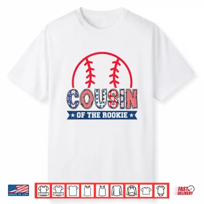 Cousin Of The Rookie 1St Baseball Birthday Boy Matching Shirt