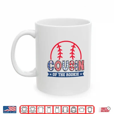 Mug Cousin of The Rookie 1st Baseball Birthday Boy Matching Shirt