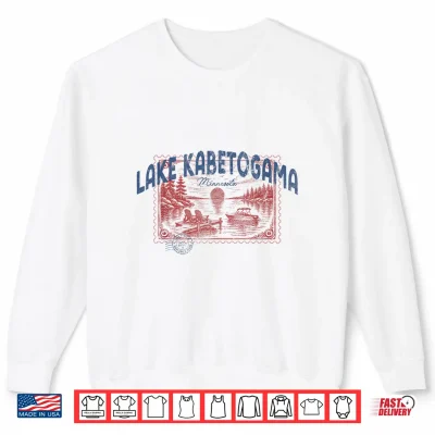 Sweatshirt Lake Kabetogama Minnesota Outdoors Vintage Shirt