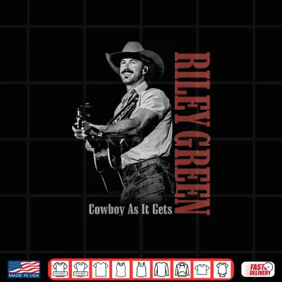 Design Riley Green Cowboy Guitar Shirt