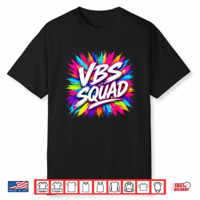 Vbs Squad Colorful Splash Vacation Bible School Volunteer Shirt