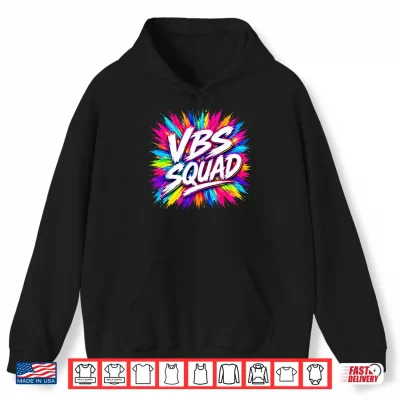 Hoodie VBS Squad Colorful Splash Vacation Bible School Volunteer Shirt