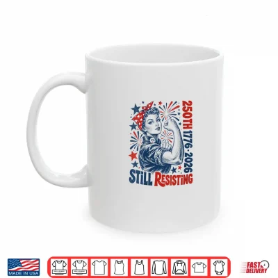 Mug Vintage Americana Rosie the Riveter USA 250th Womens Shirt