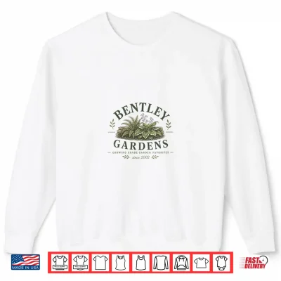 Sweatshirt Vintage Shade Garden Design Hosta Fern Botanical Artwork Shirt