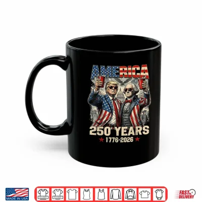 250 Years America Anniversary 250Th Trump Washington Vintage Shirt 3 Mug 250 Years America Anniversary 250th Trump Washington Vintage Shirt