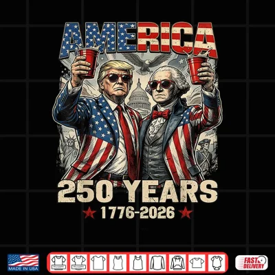 250 Years America Anniversary 250Th Trump Washington Vintage Shirt 4 Design 250 Years America Anniversary 250th Trump Washington Vintage Shirt