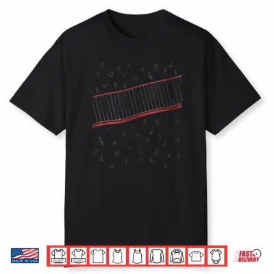 Funny 1980S Beat It Piano Beat Music Cosplay Keyboard Player Shirt
