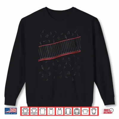 Sweatshirt Funny 1980s Beat It Piano Beat Music Cosplay Keyboard Player Shirt