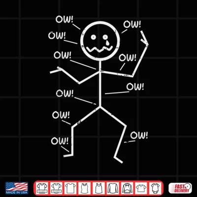 Crying Stickman Ow Ow Funny Pain Meme Humor Shirt 4 Design Crying Stickman Ow Ow Funny Pain Meme Humor Shirt