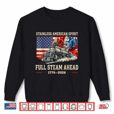 Sweatshirt Big Boy 4014 Vintage 250 Steam Locomotive Railroad Train Shirt