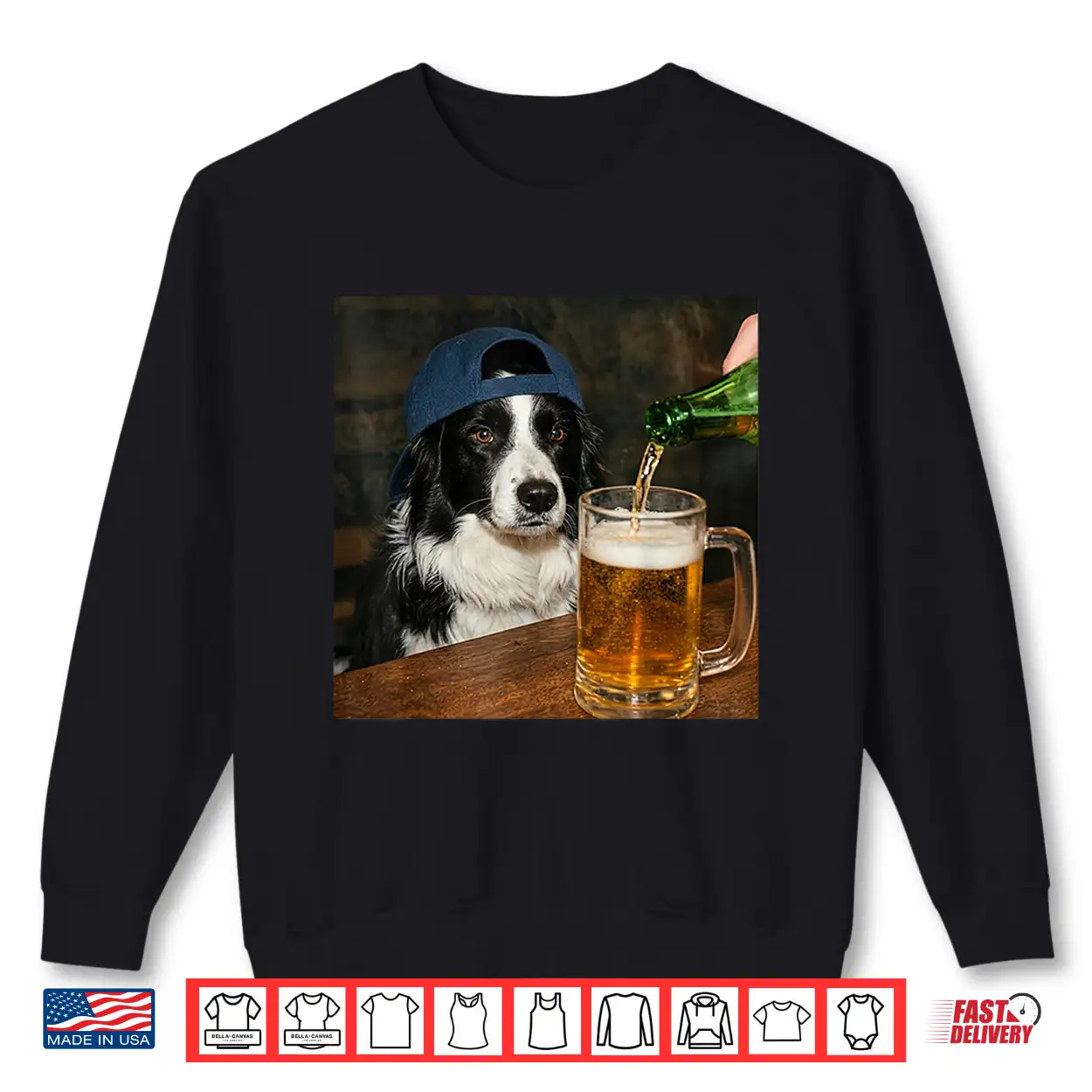 Border Collie Drinking Beer Funny Dog Meme Shirt Border Collie Drinking Beer Funny Dog Meme Shirt