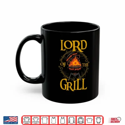 Mug Lord of the Grill BBQ Daddy Nerd Dad Funny Dad Jokes Shirt