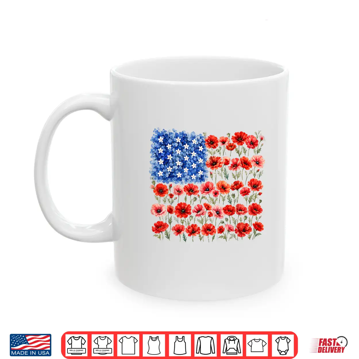 Red Poppy Flower American Flag Memorial Day Poppies Shirt Red Poppy Flower American Flag Memorial Day Poppies Shirt