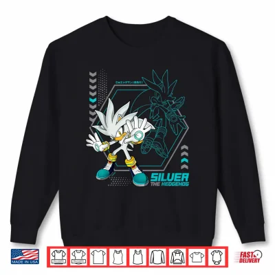 Sweatshirt Sonic the Hedgehog Silver Future Force Psychic Power Shirt