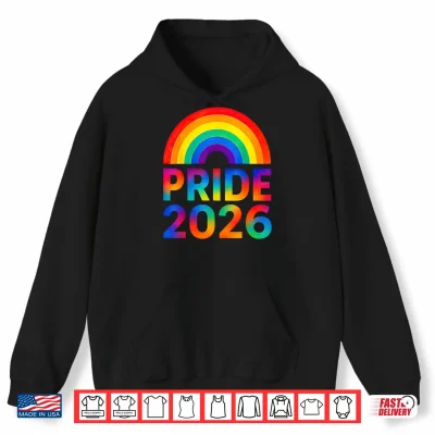 Hoodie Gay LGBTQ Rainbow Flag Pride Month 2026 Shirt