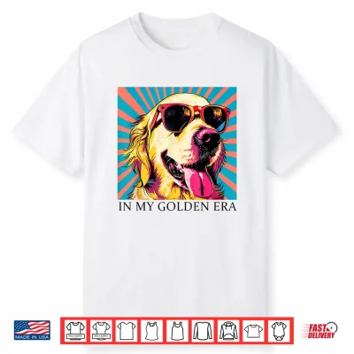 In My Golden Retriever 70S Era Funny Retriever Graphic Shirt