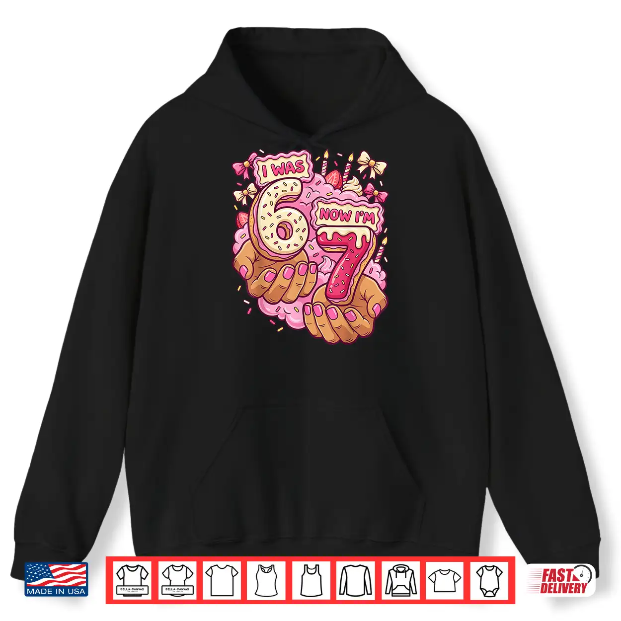 I Was 6 Now I’M 7 7Th Birthday 6 7 Birthday Girls Shirt I Was 6 Now I’M 7 7Th Birthday 6 7 Birthday Girls Shirt
