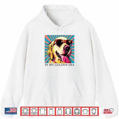 Hoodie In My Golden Retriever 70s Era Funny Retriever Graphic Shirt