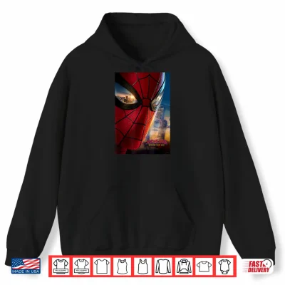 Hoodie Marvel Studios Spider Man Day Mask Eyes Poster Shirt