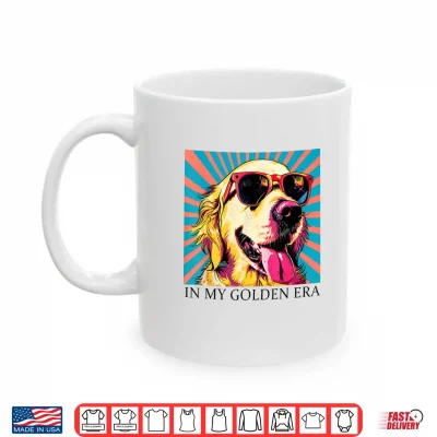 Mug In My Golden Retriever 70s Era Funny Retriever Graphic Shirt