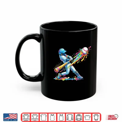 Mug Baseball Drip Ice Cream Apparel Youth Drip Baseball Boys Kid Shirt
