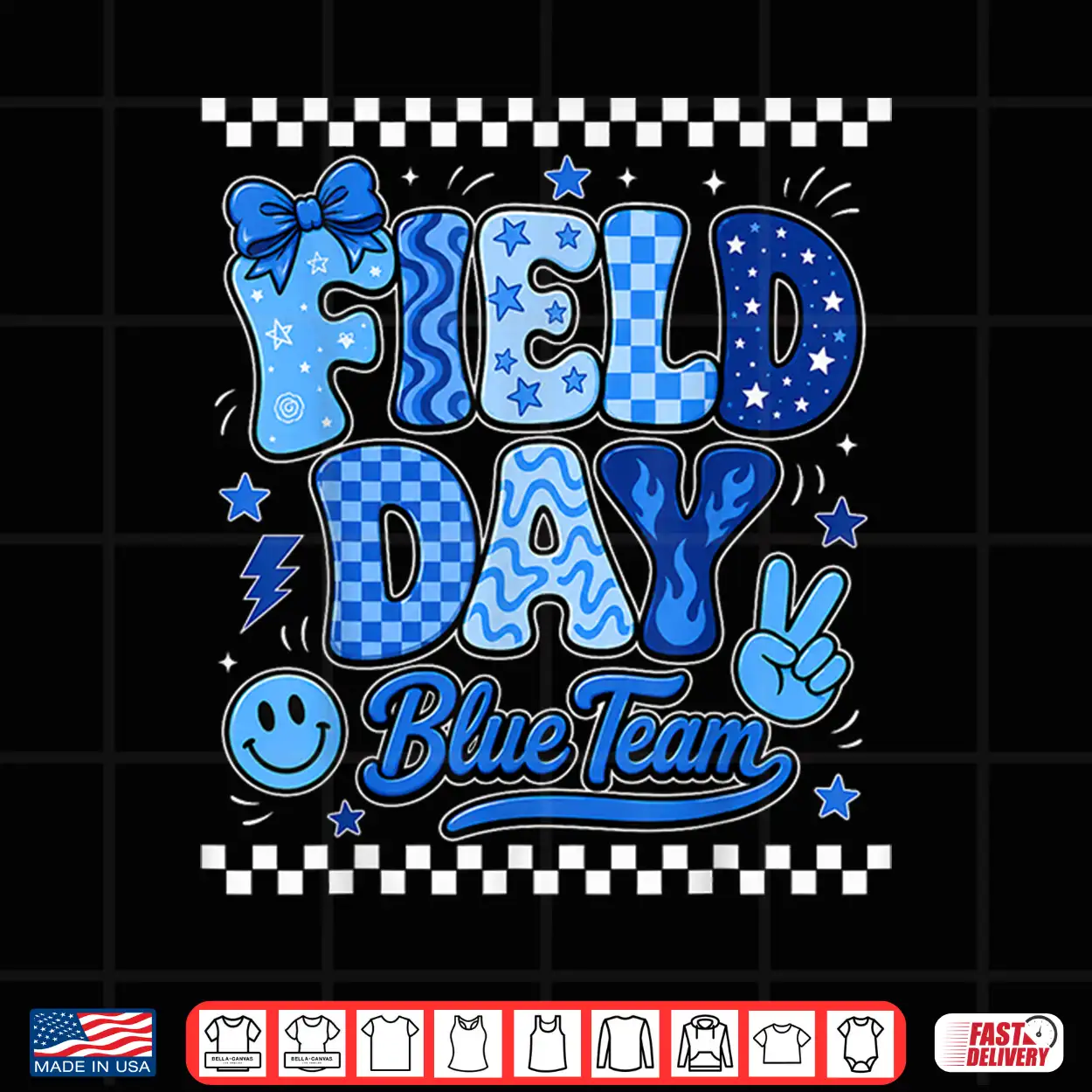 Field Day Shirts Blue Team Teachers Student Kids Fun Day Shirt Field Day Shirts Blue Team Teachers Student Kids Fun Day Shirt