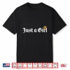 Just A Girl Gothic Blackletter Typography Design For Woman Shirt