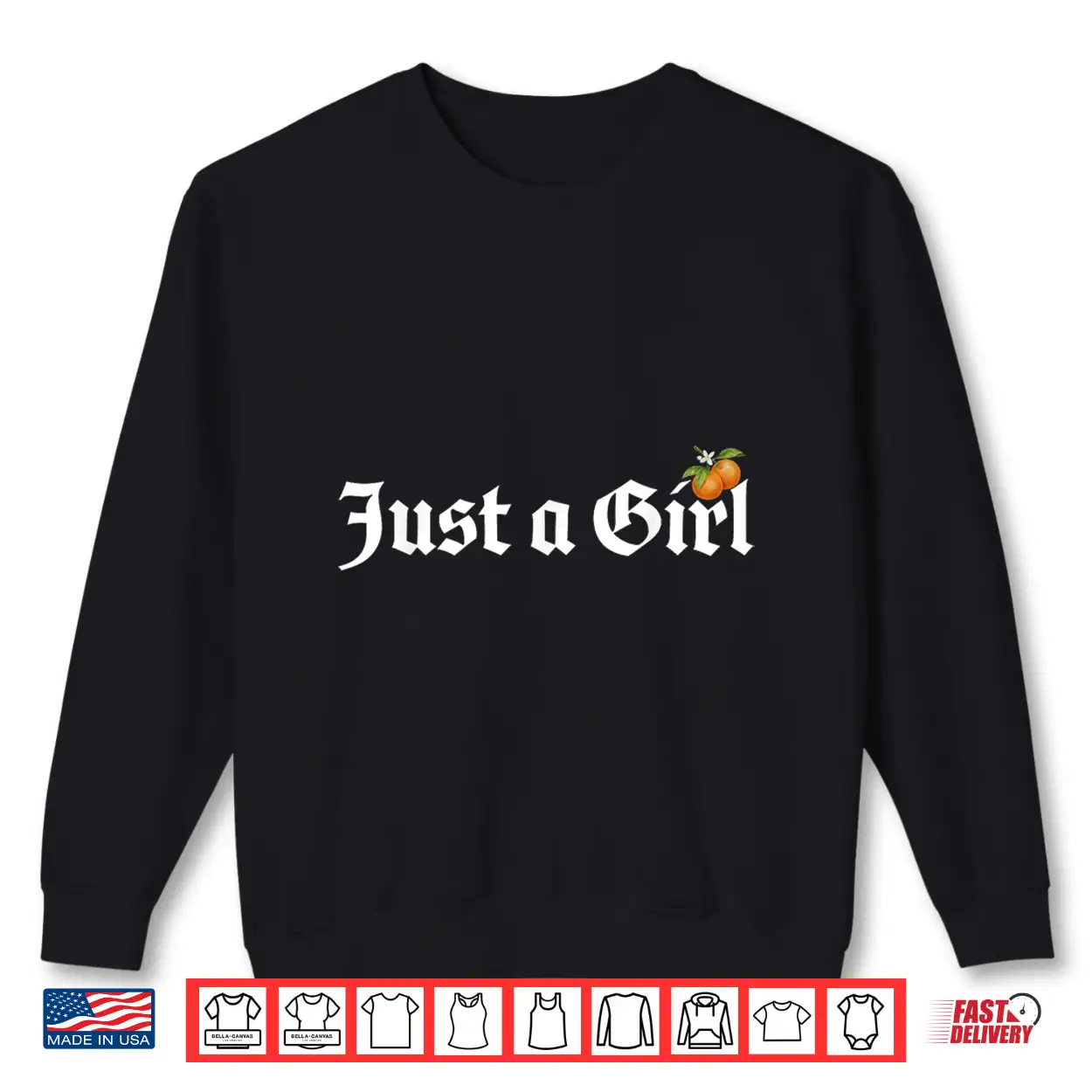 Just A Girl Gothic Blackletter Typography Design For Woman Shirt Just A Girl Gothic Blackletter Typography Design For Woman Shirt