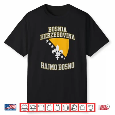 Proud Bosnia Dragon Hajmo Bosno Country Favorite Cheer Game Shirt